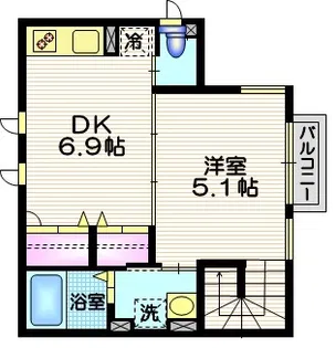 フローラパレス【3階】の間取り