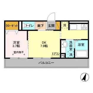 フルールおおたかの森【2階】の間取り