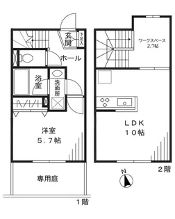 クラール元住吉の間取り