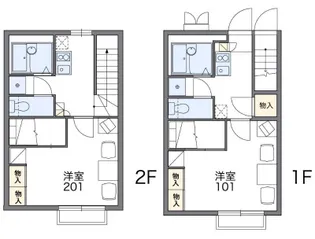 レオパレスかもめ【1階】の間取り