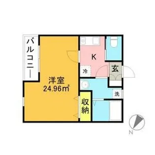 クレフラスト吉塚【1階】の間取り