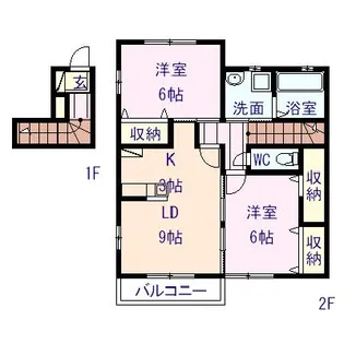 リバーポート東雲A【2階】の間取り