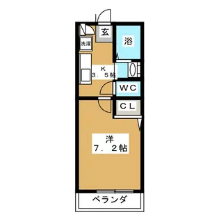クレストハイムMaihama【3階】の間取り