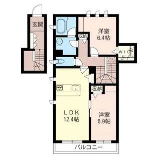 プレシャス横浜【2階】の間取り