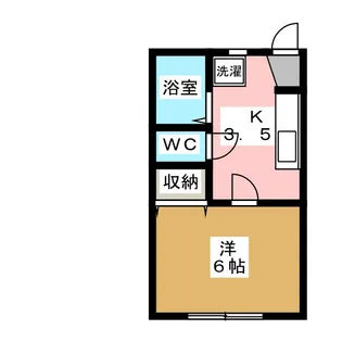 ピュアハイツ蟻ヶ崎【1階】の間取り