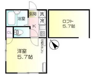 シャイン三春町【2階】の間取り