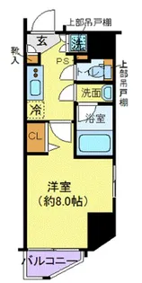 クレイシア新宿【8階】の間取り