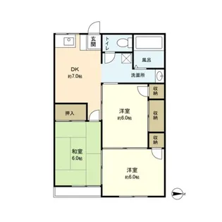 泉崎ハイツ【2階】の間取り