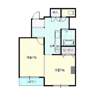 アイブロッド【2階】の間取り