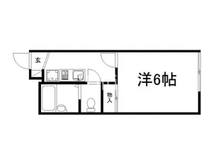 レオパレス紅雪南【1階】の間取り