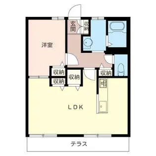 寿ハイツ【1階】の間取り