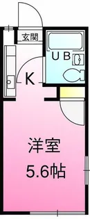 グランドヒル岡上B【2階】の間取り