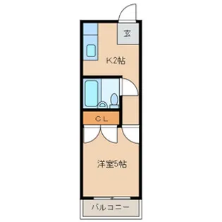 ハイネス南品川【1階】の間取り