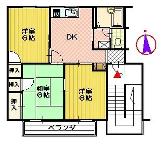 プレジールK【2階】の間取り