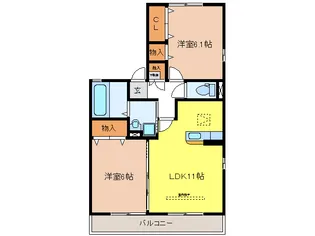 岐阜県各務原市蘇原旭町3【アパート】の間取り