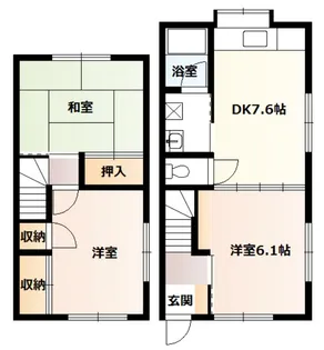 神奈川県伊勢原市白根【一戸建】の間取り