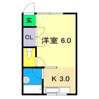 ひまわりハイツ【3階】の間取り