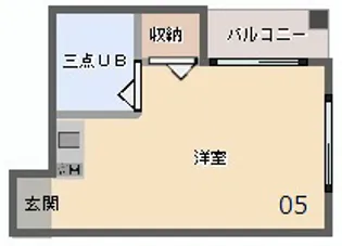 プチフラット千里山【4階】の間取り