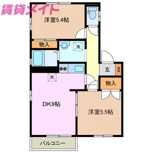 ウッディベル D棟【2階】の間取り