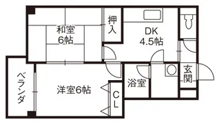 サンセール【3階】の間取り