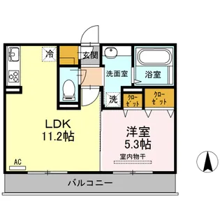 カーサ・フェリスII【3階】の間取り