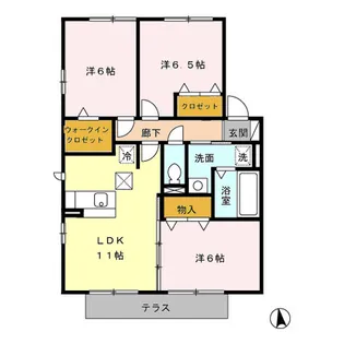 3LDKの間取り画像