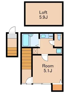 東京都杉並区和田1【アパート】の間取り