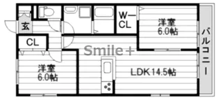 リーフミナン【1階】の間取り