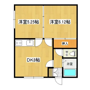 コーポ緑ヶ丘【3階】の間取り