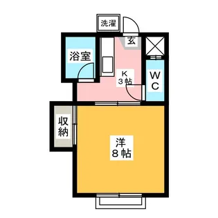 コーポ柏【1階】の間取り