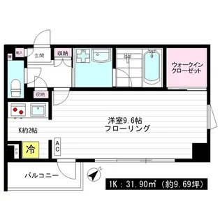 ザ・クレイン【4階】の間取り