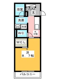 villa山城 S【2階】の間取り
