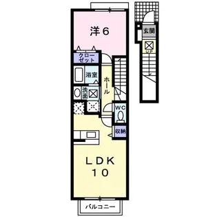 コーポミューゲ【2階】の間取り