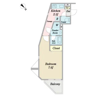 Legato一之江【2階】の間取り