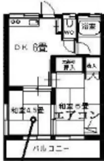 山王コーポ【2階】の間取り
