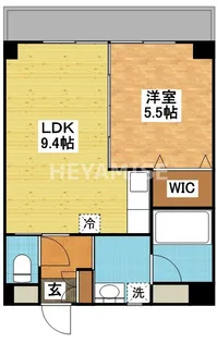 プラスパー築町【3階】の間取り