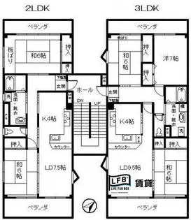 ユーメゾン湯田温泉【2階】の間取り
