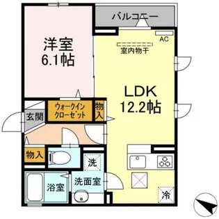 アンジュール小豆沢【1階】の間取り