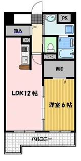 エヴァーグリーン思案橋【11階】の間取り