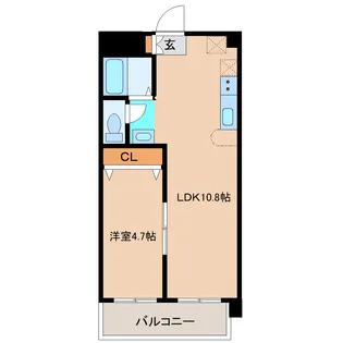 アネックスビバビル【3階】の間取り