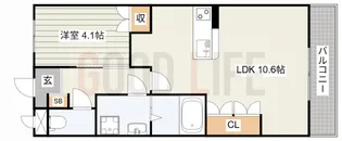 兵庫県小野市天神町【アパート】の間取り