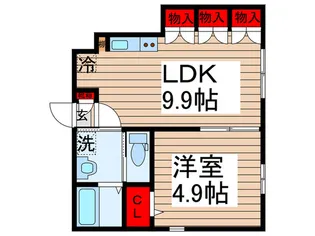 RATIO KATSUTADAI【1階】の間取り