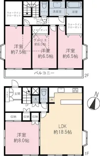 東京都葛飾区堀切1【一戸建】の間取り