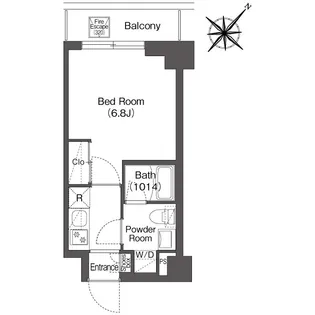 BPRレジデンス南行徳【3階】の間取り