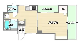 大阪府大阪市淀川区新高6【マンション】の間取り