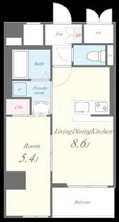 福岡県福岡市博多区築港本町【マンション】の間取り