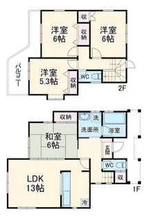 埼玉県北本市中丸1【一戸建】の間取り
