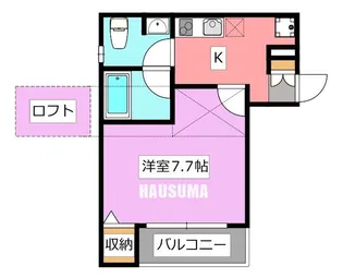 東京都足立区鹿浜1【アパート】の間取り