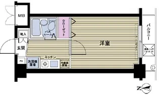東京都新宿区新宿7【マンション】の間取り