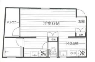 アパートメント千曲【2階】の間取り